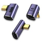 usb c l знак адаптер модель c USB4.0 конверсионный адаптор левый правый 90° искривление .3 вид комплект 