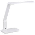 オーム電機 LEDデスクライト A形相当 Ra93 5段階調光 USBポート付き 昼光色 1000