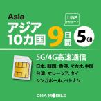 [ outlet специальная цена ] Азия SIM карта 10. страна 9 дней 5GBplipeidoSIM Япония + Азия 9. страна 4G/LTE схема данные сообщение специальный sim free терминал только соответствует 