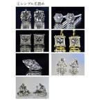 【手作り シンプルピアス,イヤリング枠】シンプル一粒ダイヤモンドピアス、プラチナイエローゴールドダイヤさんはハート、どんな形でもお作りできます！