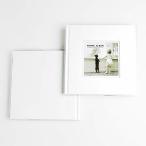 ゼットアンドケイ フレームアルバム Sサイズ ホワイト 60-001 黒台紙 写真 手作りデコレーション
