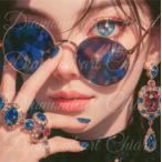  обычный × специальный Mix ( Aurora * crystal * metal ) BLUE SUNGLASSES ~Sera~ 40×40cm квадратное 