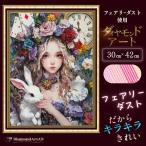 AMAB-53 フェアリーダスト使用│ダイヤモンドアート スクエアビーズ 30×42cm DIYアートキット