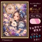 AMAB-69 A2 ダイヤモンドアート フェアリーダスト 42×60cm 四角ビーズ 女性  キラキラ 額縁印刷 ビーズアート キット