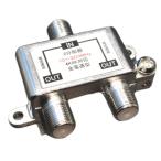 アンテナケーブル２分配器 10~3224MHz 2K4K8K放送対応 地デジ/BS/CS 全電通型 後継型番 F-2V