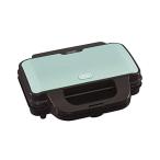 【Toffy/トフィー】 ホットサンドメーカー K-HS1（ペールアクア） 2枚焼き ミミまで焼ける 約5〜6分 カンタン レトロ かわいい 朝ごはん