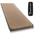 [クイックキャンプ] 車中泊マット シングル インフレータブル 高密度ウレタン 自動膨張 ハイエース 収納袋付き 簡単設営 非常用 防災グッズ 災害グ