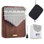 LingTing カリンバ 21キー 親指ピアノ アメリカンクロクルミ材 収納ケース付き 初心者向けKalimba 雨を聴く LT-K21W