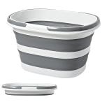 HINACO складной ведро 16L присоединение класть мытье стирка ведро мытье . пара горячая вода складной compact место хранения толщина 7cm TPR+PP материалы держать рука имеется a