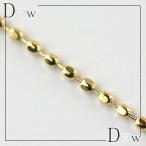 K18カットボールチェーン　0.8mm40cm　　日本製