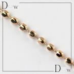 K18ピンクゴールドカットボールチェーン0.8mm　40cm　　日本製 ネックレス チェーン K18 PG 18金