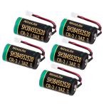 5 шт. комплект NinoLite SH384552520 CR-2/3AZ CR-2/3AZC23P lithium батарейка 1600mAh большая вместимость SHK7620 и т.п. жилье для огонь сигнал тревоги контейнер аккумулятор сменный 