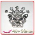 【在庫処分】KING PUMA （ピューマ／クーガー）クリスタルジュエリー 40mm*38mm