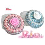 kawaii pra роза . серия крем inserting PINK&amp;BLUE ручная работа декоративный элемент 