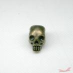 Yahoo! Yahoo!ショッピング(ヤフー ショッピング)スカルヘッド  メタル ビーズパーツ 横穴 銅古美