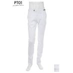 ピーティーゼロウーノ パンツ スラックス チノパン BUSINESS SUPER SLIM FIT メンズ CODT11 NT22 ホワイト PT01