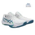 asics SKY ELITE FF 3（1051A080）メンズ バレーボールシューズ ローカット 靴紐1本プレゼント アシックス バレー 反発 クッション STANDARD White/SabaBlue