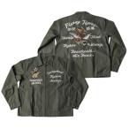 ショッピングアメカジ スーベニアジャケット　フライン グタイガー　ベトジャン　ベトナ ム　ジャケット　ミリタリー　ビ ンテージ風　M　L　空軍　刺繍　 虎　アメカジ