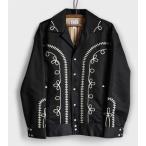 ショッピングボレロ ウエスタンジャケット　ボレロジャケット　黒　ブラック　M L　刺繍　ジョニーデップ　カウボーイ　ロカビリー　アメカジ　衣装