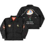 ショッピングアメカジ スーベニアジャケット　パラシュート　ベトジャン　ベトナム　ジャケット　ブラック　黒　ミリタリー　キルティング　中綿