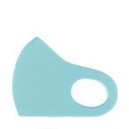 1枚 スモークブルー 洗える 布 ウレタン 3層 マスク 縦13cm 厚さ 1.7mm 立体 3D さらさら 肌ざわり 通気性良い かわいい おしゃれ