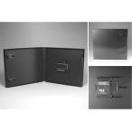 SDカードケース［CDケース型］（SDカード1枚収納プラケース×200個）/ 黒 艶消し地