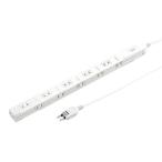  тонкий разветвитель 2P 11 выход Sanwa Supply Sanwa Supply TAP-SLIM11-1W код 180° 1m ho wa
