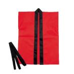 アーテック カラー不織布ハッピ子供用袖無　S　赤