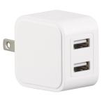 OHM ом электро- машина AudioComm AC зарядное устройство USB-A +USB-A максимальная мощность 12W 2.4A соответствует MAV-A12W2A-W