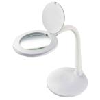 OHM ом электро- машина лупа имеется LED подставка свет ( линзы ширина 100mm/ белый )DS-L24ZS-W