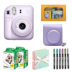 【ギフト チェキB】富士フィルム チェキ インスタントカメラ instax mini 12【ライラックパープル】カメラケース付きギフトBOXセット