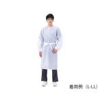 特殊衣料　洗える防護ガウン　ホワイト　L-LL 　1200　4521573014448