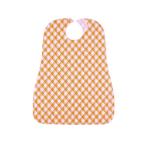 防水食事用エプロン　95×73cm　バイアスオレンジ　100-20　4571331380810