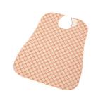 さわやか食事用エプロンチェックピンク　4589638173288