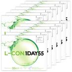 コンタクトレンズ1DAY エルコンワンデー55 L-CON 1DAY 55 ワンデー 35枚入り 12箱 含水率55% 1日使い捨て 送料無料 420枚