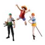 送料無料◆再販 S.H.Figuarts ワンピース 3種セット (モンキー・D・ルフィ/ロロノア・ゾロ/ナミ) -冒険の夜明け- バンダイスピリッツ フィギュア 【5月予約】