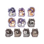 エンスカイ 忍たま乱太郎 どうぶつフォーゼ フレークシール 弐ノ段 デザイン10種×各4枚入り 【4月予約】