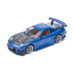 POP RACE 1/64 MAZDA RX-7 (FD3S) RE-AMEMIYA WIDEBODY METALLIC BLUE ミニカー PR640119 【9月予約】