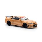 POP RACE 1/64 TOP SECRET GT-R R33 (GOLD) ミニカー