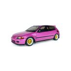 送料無料◆SOLIDO 1/18 ホンダ シビック (EG6) 送料無料◆SOLIDO WORKS 1991 (ピンク) ダイキャストモデル ミニカー S1810409 【未定予約】