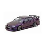  Tarmac T64G-088-MP 1/64 URAS Skyline ER34 Midnight Purple миникар [ нерешительный предварительный заказ ]