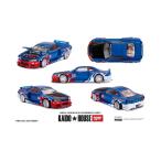 MINI-GT 1/64 Nissan スカイライン GT-R R34 Kaido House Flames V1(左ハンドル) ミニカー KHMG294 【未定予約】