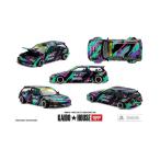MINI-GT 1/64 Honda シビック EF Kaido Works HKS(左ハンドル) ミニカー KHMG303 【未定予約】