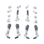  Aoshima .. pra KO-02RGW arm & нога детали комплект 01( gray oo kami цвет ) пластиковая модель опция детали [6 месяц предварительный заказ ]