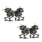 送料無料◆ARTPLA アートプラ 1/35 Ma.K. マシーネンクリーガー 陸戦ガンス (2機セット)＆エディ・アムゼル プラモデル 2個セット 海洋堂 【6月予約】