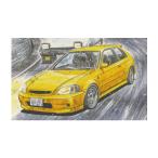  Fujimi 1/24 инициалы D серии No.014 Civic type R 2 . большой блестящий новый золотой type дополнение пластиковая модель [4 месяц предварительный заказ ]