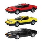 送料無料◆アオシマ 1/32 楽プラ スナップキット フェラーリ 512 BB 3色セット(レッド/イエロー/ブラック) プラモデル セット商品 No.26 【8月予約】