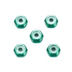  повторный . Tamiya Mini 4WD специальный проект ( детали ) 2mm aluminium замковая гайка ( зеленый 5 шт ) Mini 4WD детали No.95424 [9 месяц предварительный заказ ]