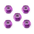  повторный . Tamiya Mini 4WD специальный проект ( детали ) 2mm aluminium замковая гайка ( лиловый 5 шт ) ITEM95555 [10 месяц предварительный заказ ]
