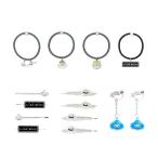 ドラゴンクエスト スマイルスライム コスメ＆ビューティー ヘアゴム4本＋ヘアピン4本 2種＋イヤリング スライム セット販売◆ゆうパケット送料無料 （ZG165811）